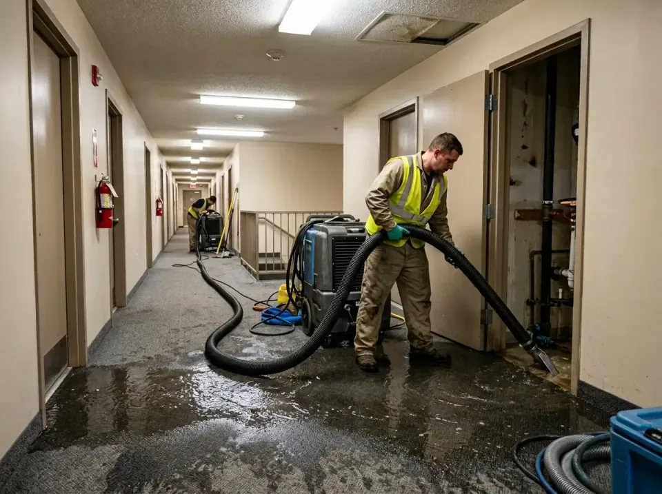 multi-unit-apartment-hallway-f-005 — frequently asked questions, Emergency Burst Pipe Water Extraction & Removal in Kingfish…